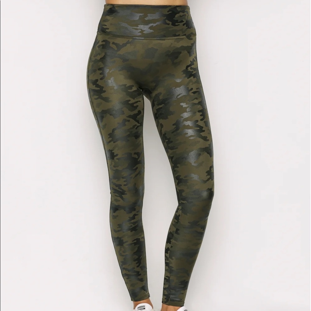 Spanx Green Camo Leggings
